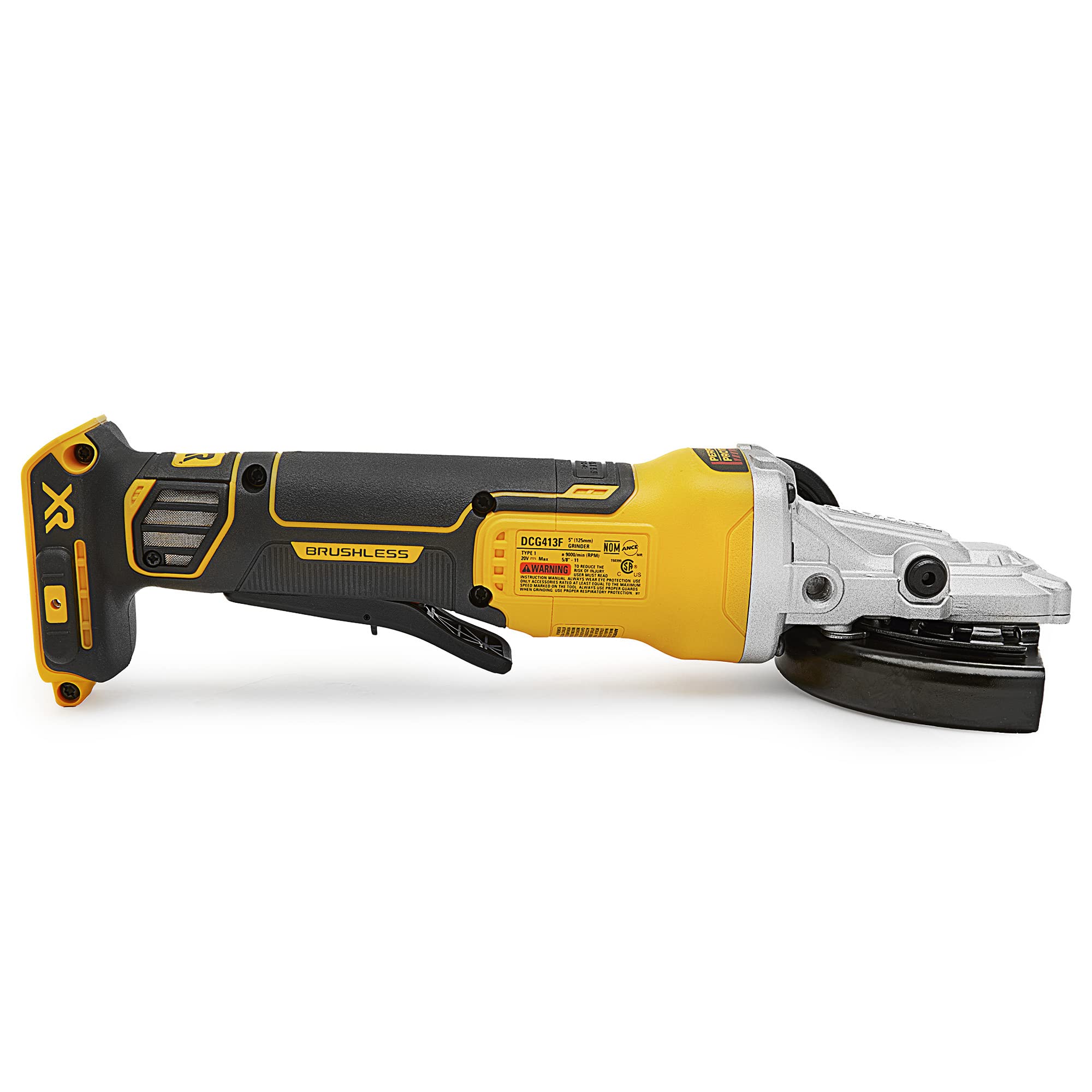 DEWALT 20V MAX XR Angle Grinder with Brake 5-Inch Flathead Paddle Switch Tool Only DCG413FB product thumbnail 5