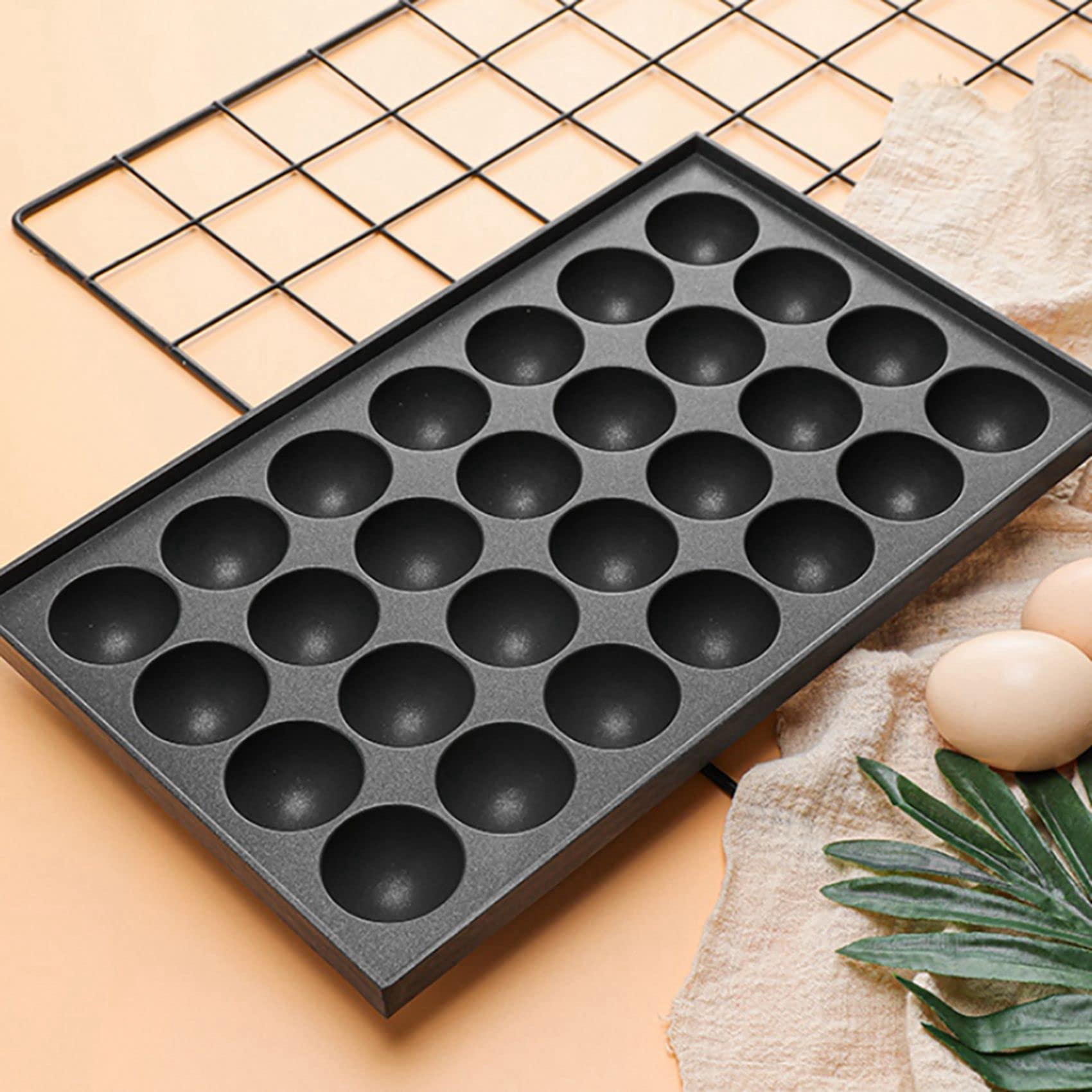 3 x 28 fori 4 cm Takoyaki piastra riscaldante antiaderente Takoyaki Takoyaki solo piatti in alluminio Takoyaki