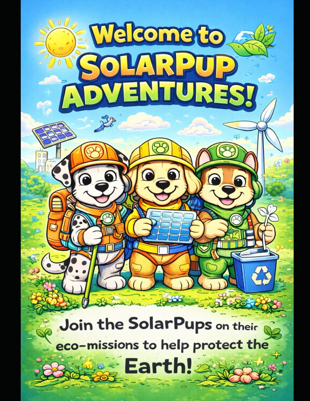 SolarPup Adventures: Eco-Heroes Coloring & Activity Book: Fun Coloring Pages, Games & Green Missions for Kids Who Love the Planet