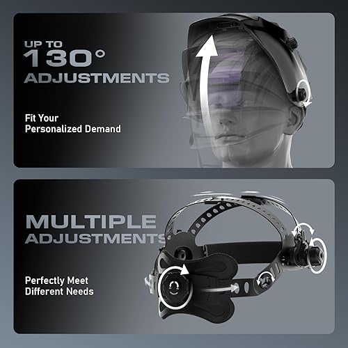 Miniatura 7 de Casco de soldadura de oscurecimiento automático, color verdadero, alimentado por energía solar, 1111, máscara de soldadura de claridad óptica