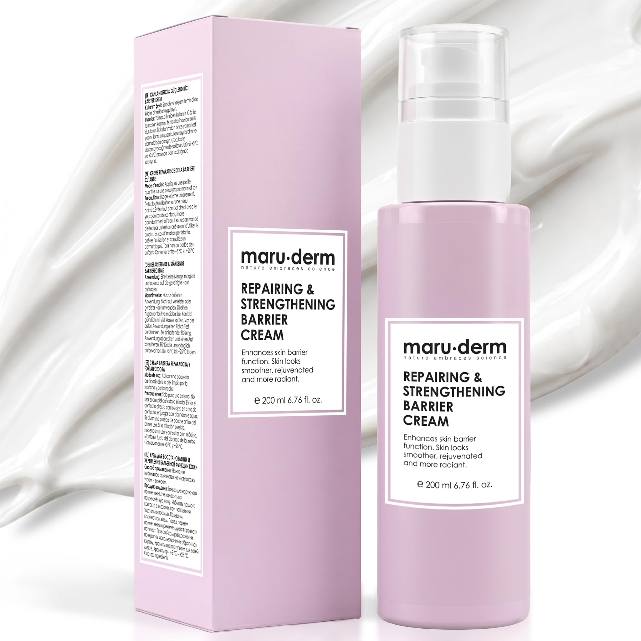 Maru.Derm Bariyer Onarıcı ve Güçlendirici Ceramide Cilt Bakım Kremi 200 ml