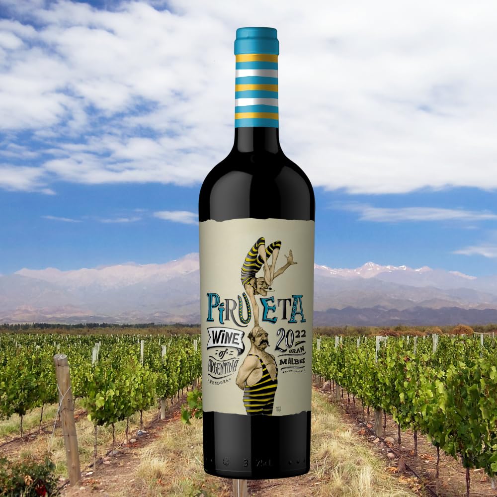 Vinho Fino Tinto Argentino Pirueta Varietal Malbec 750ml | Amazon