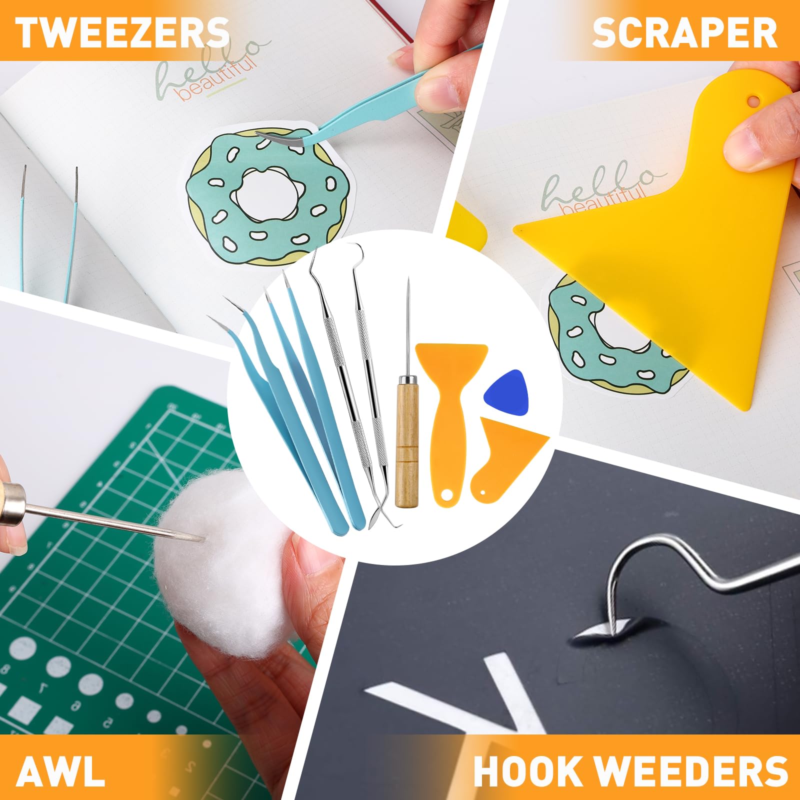 Vinyl Weeding Tools Kit - Precision Crafting for DIY -4 Vinyl Weeding Tools Kit - Precision Crafting for DIY -4