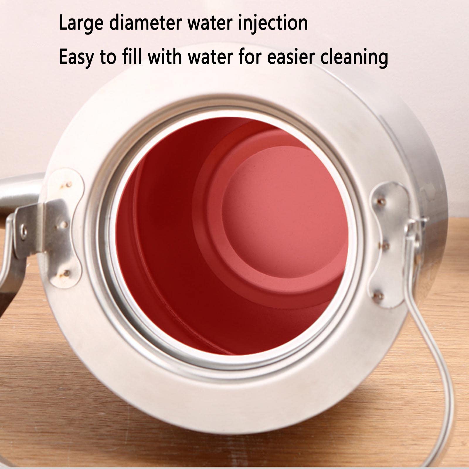 Kettle Hervidor Agua Tetera Calentador De Agua Pava Teteras para Fogón for Gas Hob Portatil Acero Inoxidable con Filtro Mango Anti-Quemaduras Orificio del Filtro