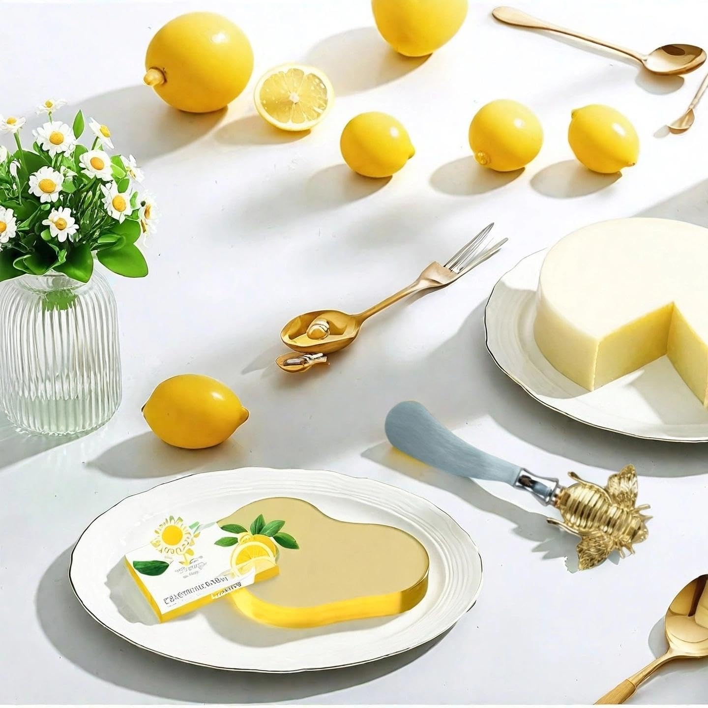 HeCotia Butter Knife Spreader Stainless Steel Sandwich Cheese Spreader Knife Bee Design Multipurpose Kitchen Gadgets for Peanut Jam Charcuterie Pastry
