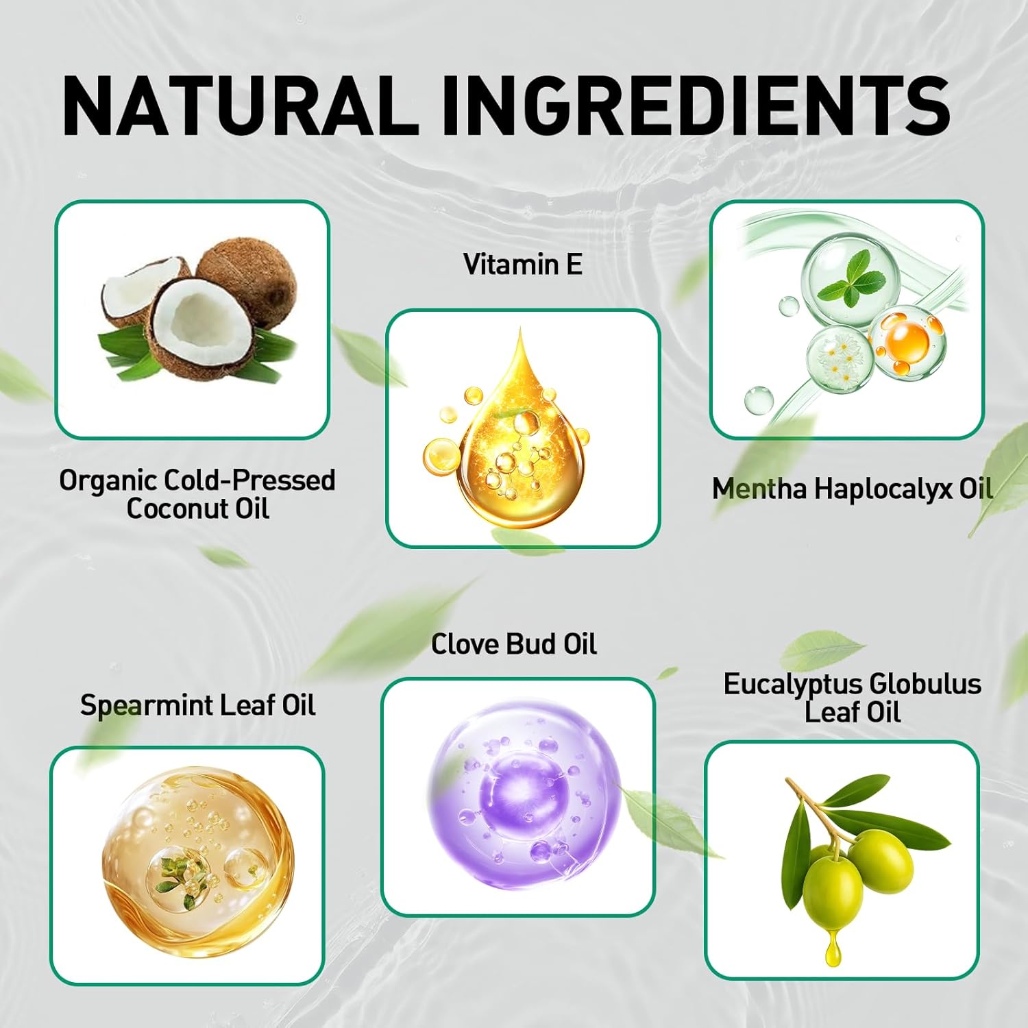 Spearmint Oil Pulling Rinse – with Organic Cold-Pressed Coconut Oil & Mentha Haplocalyx Oil, Natural Mouthwash for Fresh Breath, Healthy Gums & Teeth Whitening, 8 fl oz (2) - Image 3