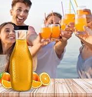 Vista 6 de Paquete de 12 jarras de plástico transparentes de 50 onzas con tapa negra; contenedores de agua resistentes de alta calidad que son excelentes