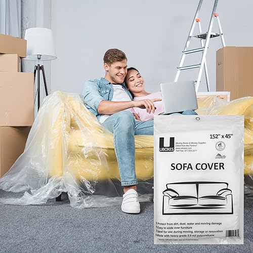 Miniatura 8 de Uboxes Fundas protectoras de poliéster para sofá, 152 x 45 pulgadas (paquete de 1)