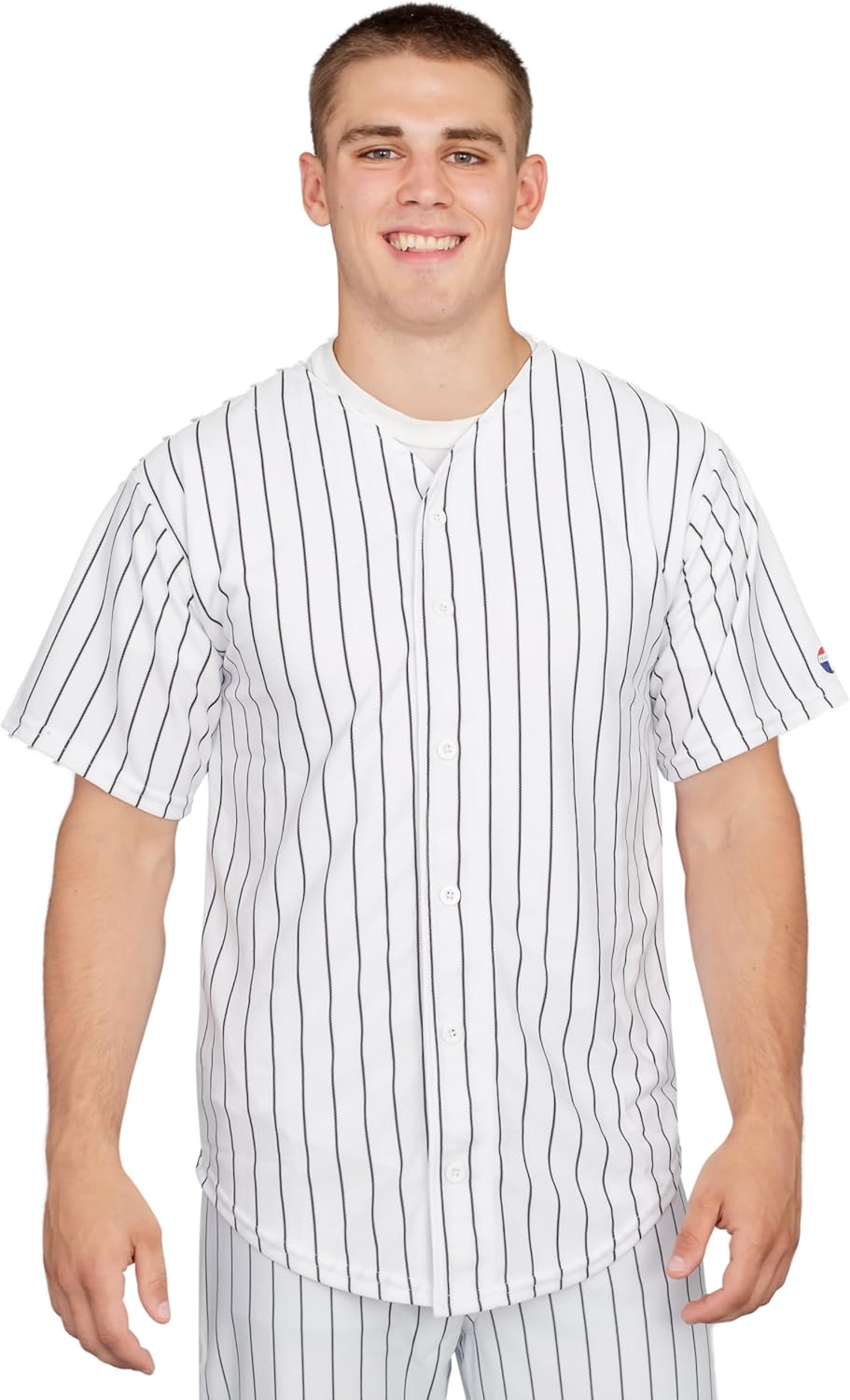Warriors Furies Team Pinstripped Baseball Jersey Top Adult Halloween Costume Cosplay