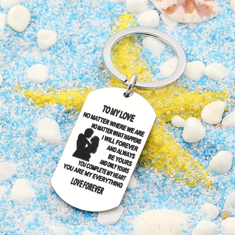 Image of Anniversary Valentines Birthday Boyfriend Girlfriend Gifts keychain