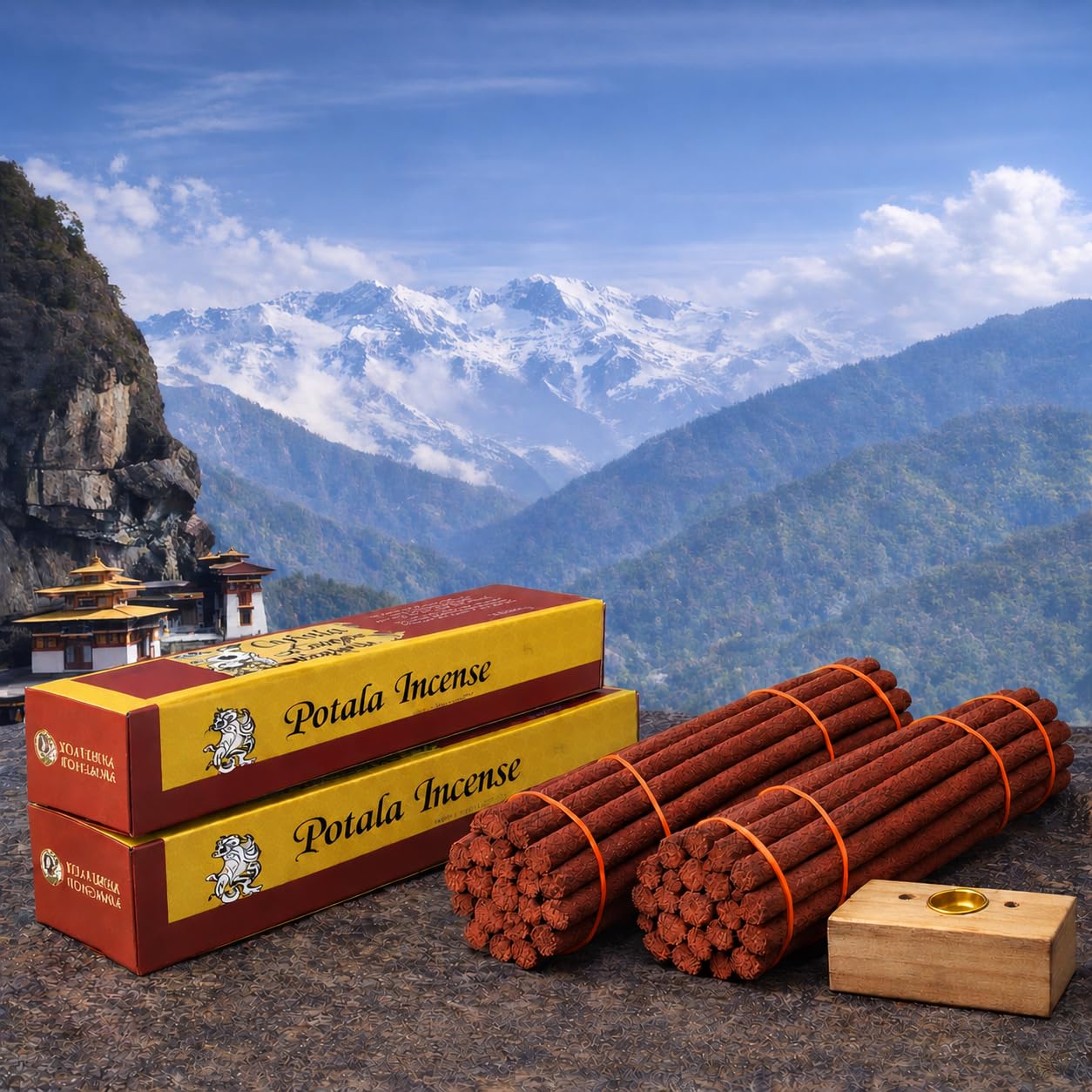 Tibetan Potala Incense Multi-Layered Notes of deep Floral, Aged Sandalwood 40 Incense Units Set of 2 Packets-image-25