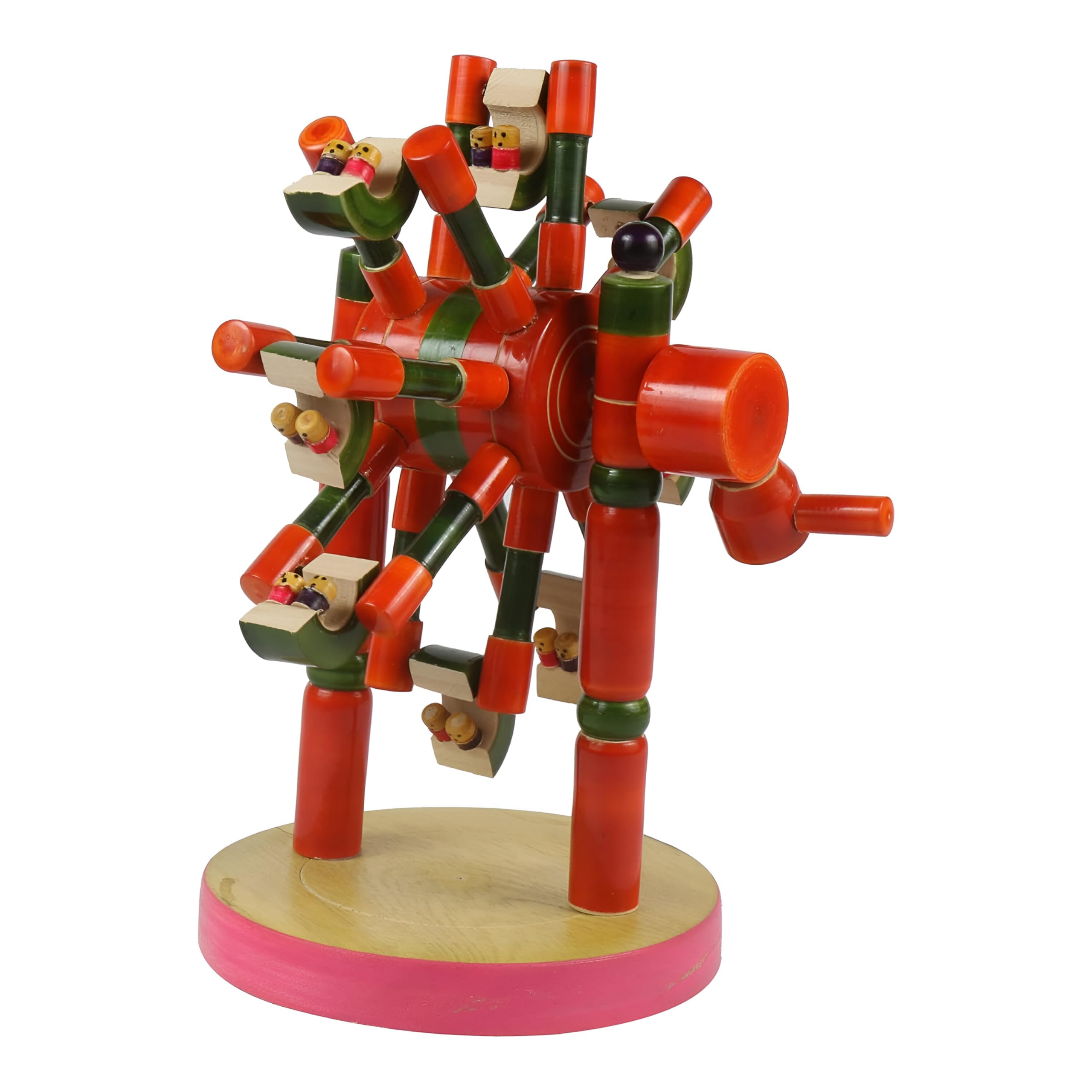 Channapatna Toys Wooden Ferris Wheel Toy for Kids (1 Years+) - Pack of 1 - Multicolor | Sensory & Fine Motor Skills | Encourages Curiosity & Movement (B095WZBQLC) Amazon Price History, Amazon Price Tracker