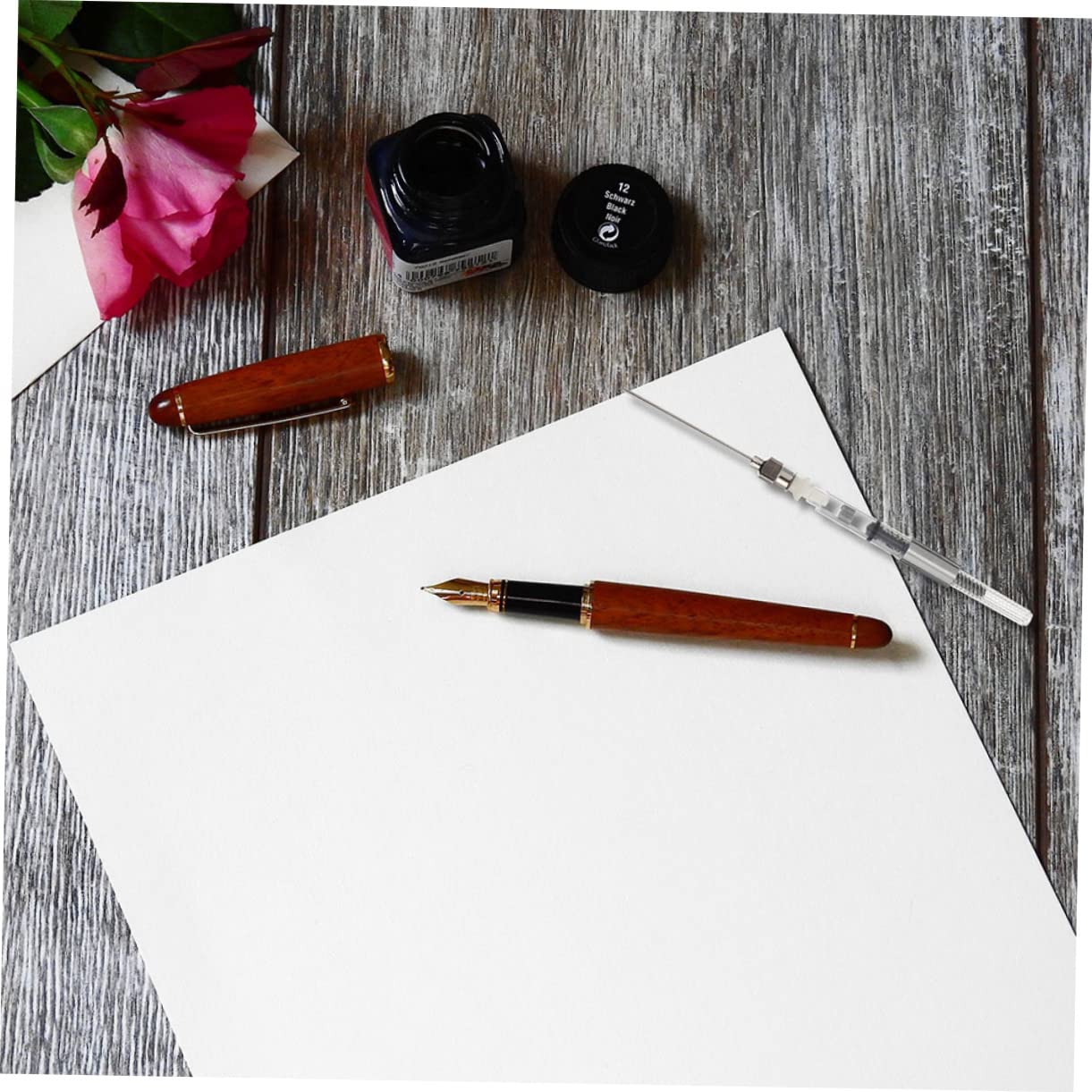 VILLCASE 40pezzi Dispositivi Per Per Stilografiche Riempimento Facili Usare Per e Scuola Accessori Per Scrittura