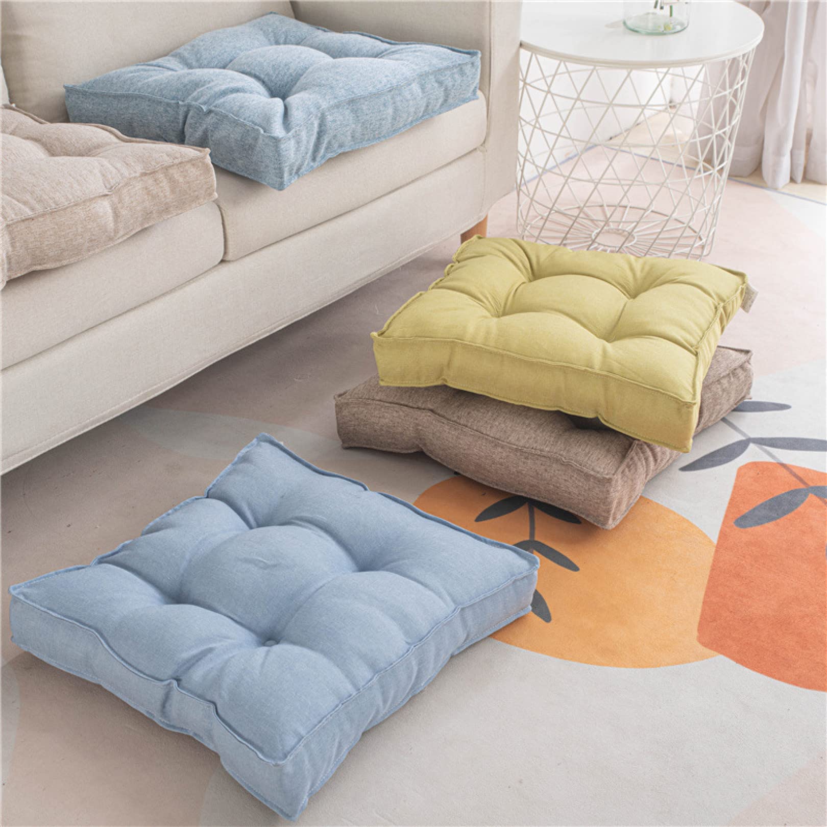 クッション・座布団 Haly44 Amazon.co.jp: 座布団 四角 無地 50*50cm