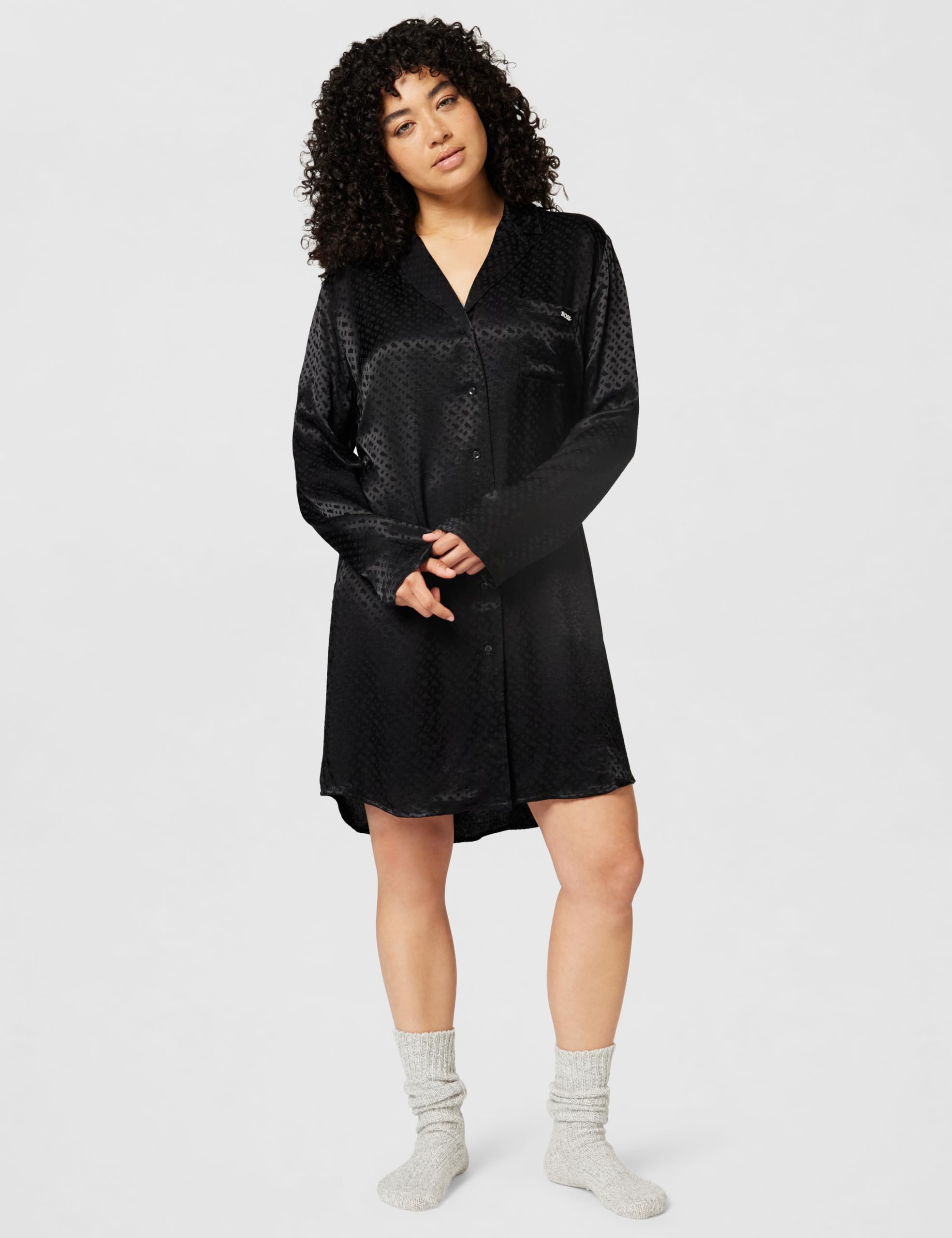 BOSS Damen Monogram_Sleep Shirt Night Dress