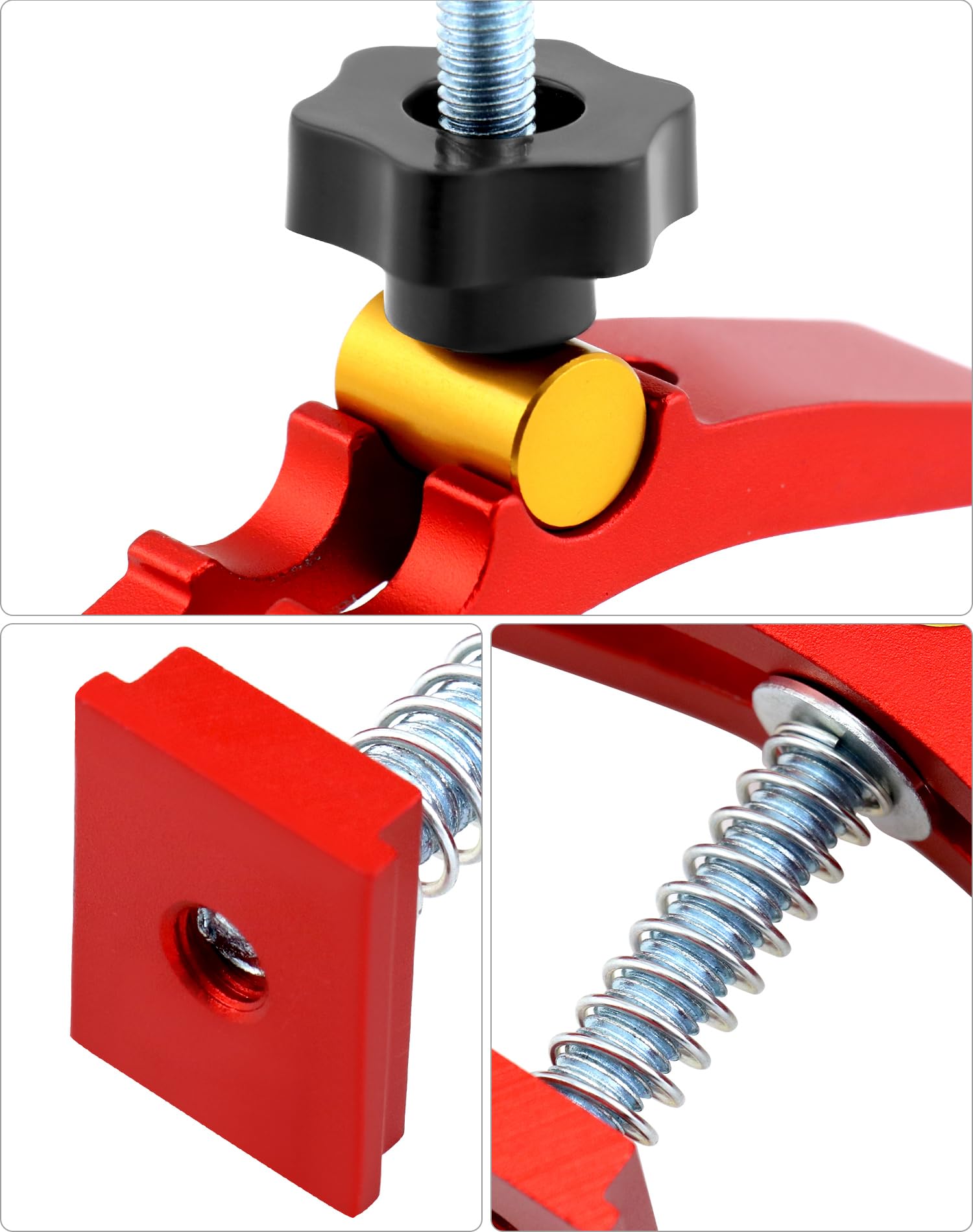 QWORK® 2PCS Serre Joint Rapide pour Système de Rails T (M8)