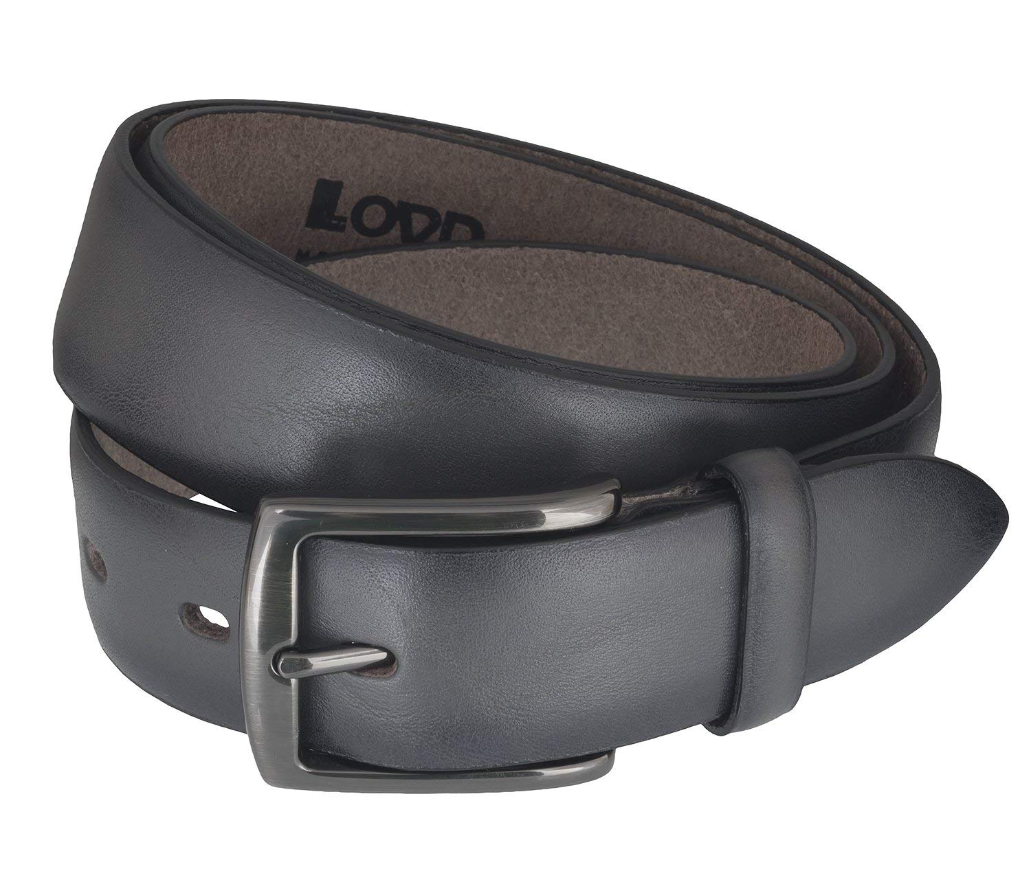 LLOYD Men's Belts Gürtel Herrengürtel Ledergürtel Grau 6838, Länge:95 cm, Farbe:Grau