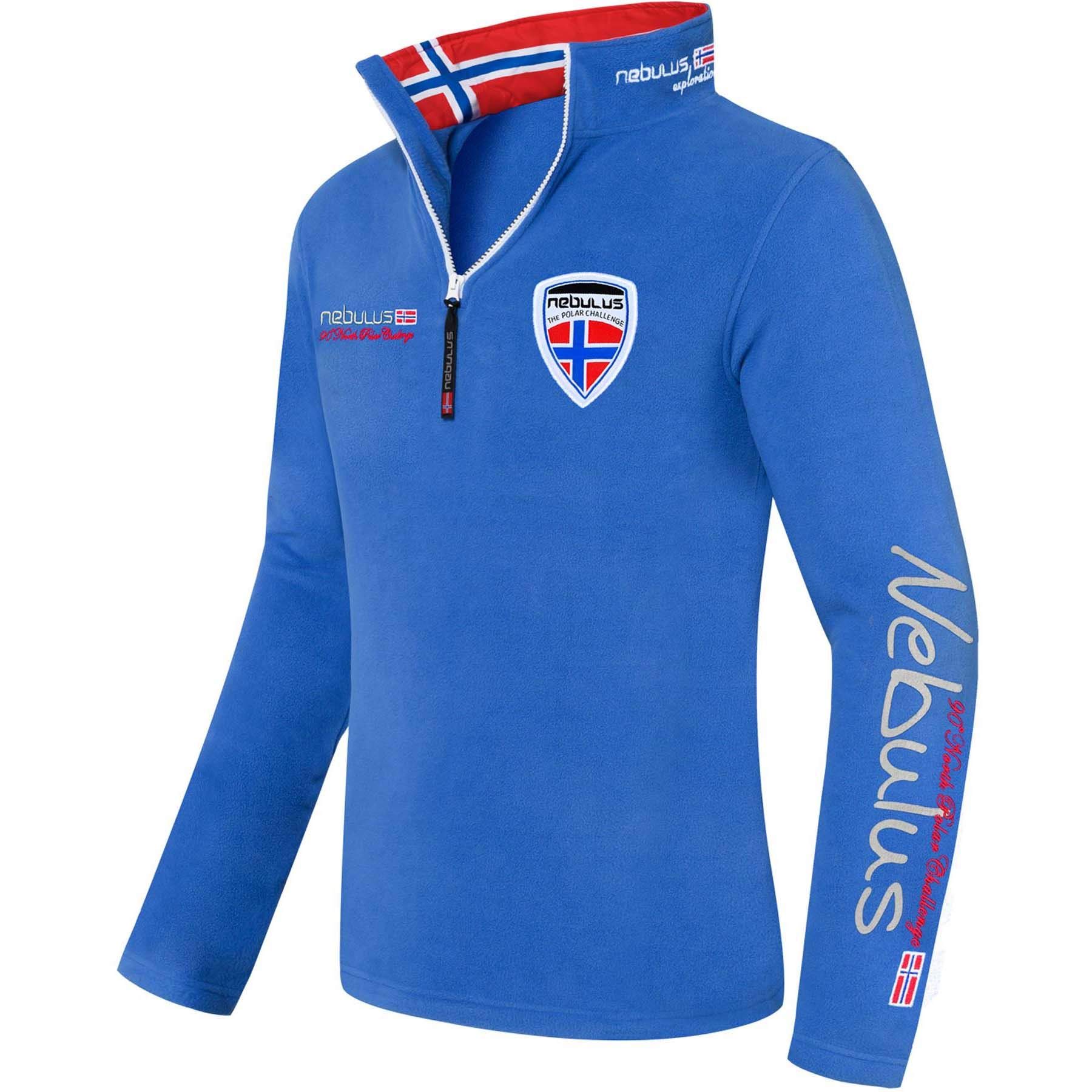 Nebulus Herren Pullover SKANDINAVIA, Warmer Fleecepullover, Pulli aus Fleece mit Half Zip Reißverschluss
