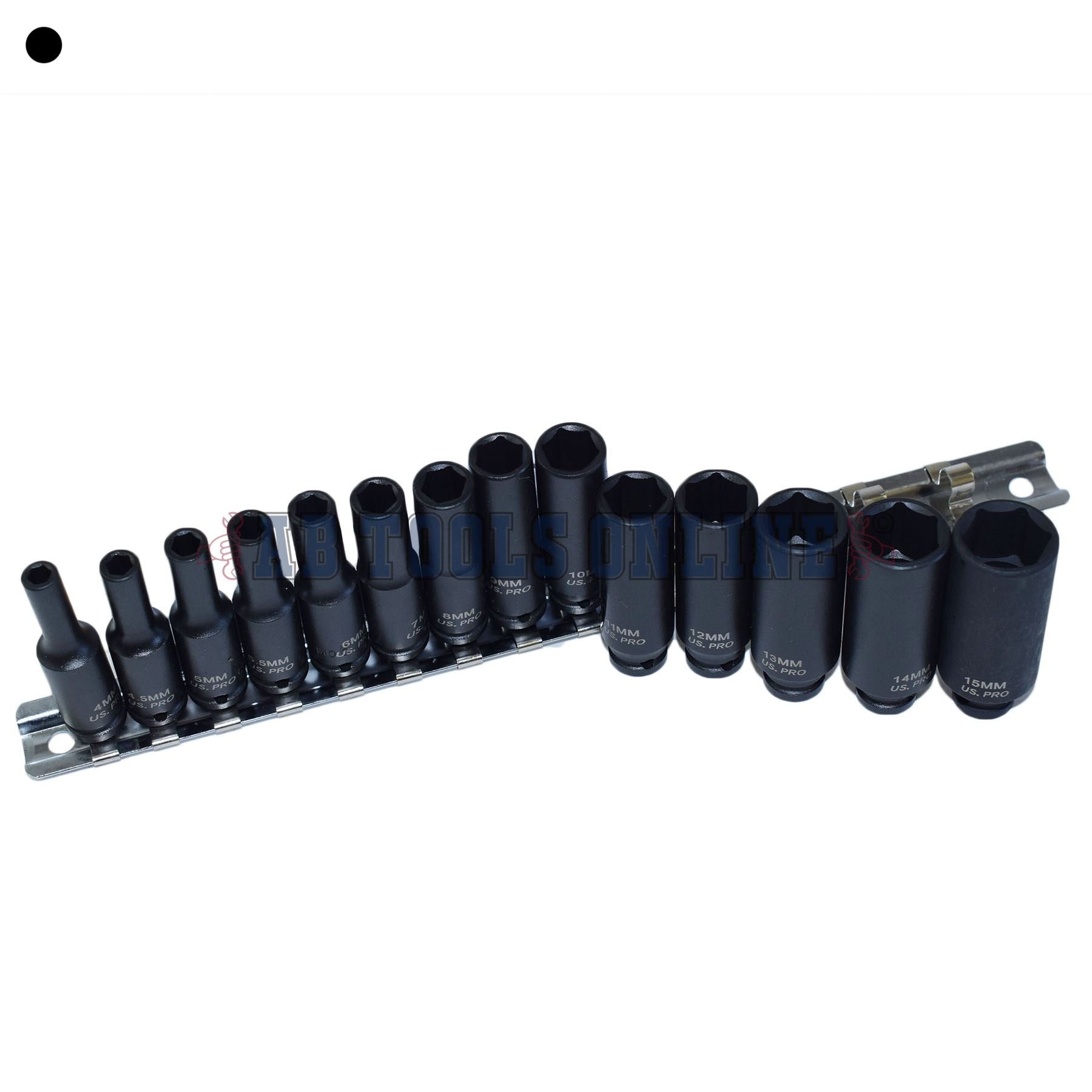 KBOISHA 1/4" Drive Magnetic Socket Set - 14-Piece Metric Deep Impact Sockets (4-15mm) - View #13