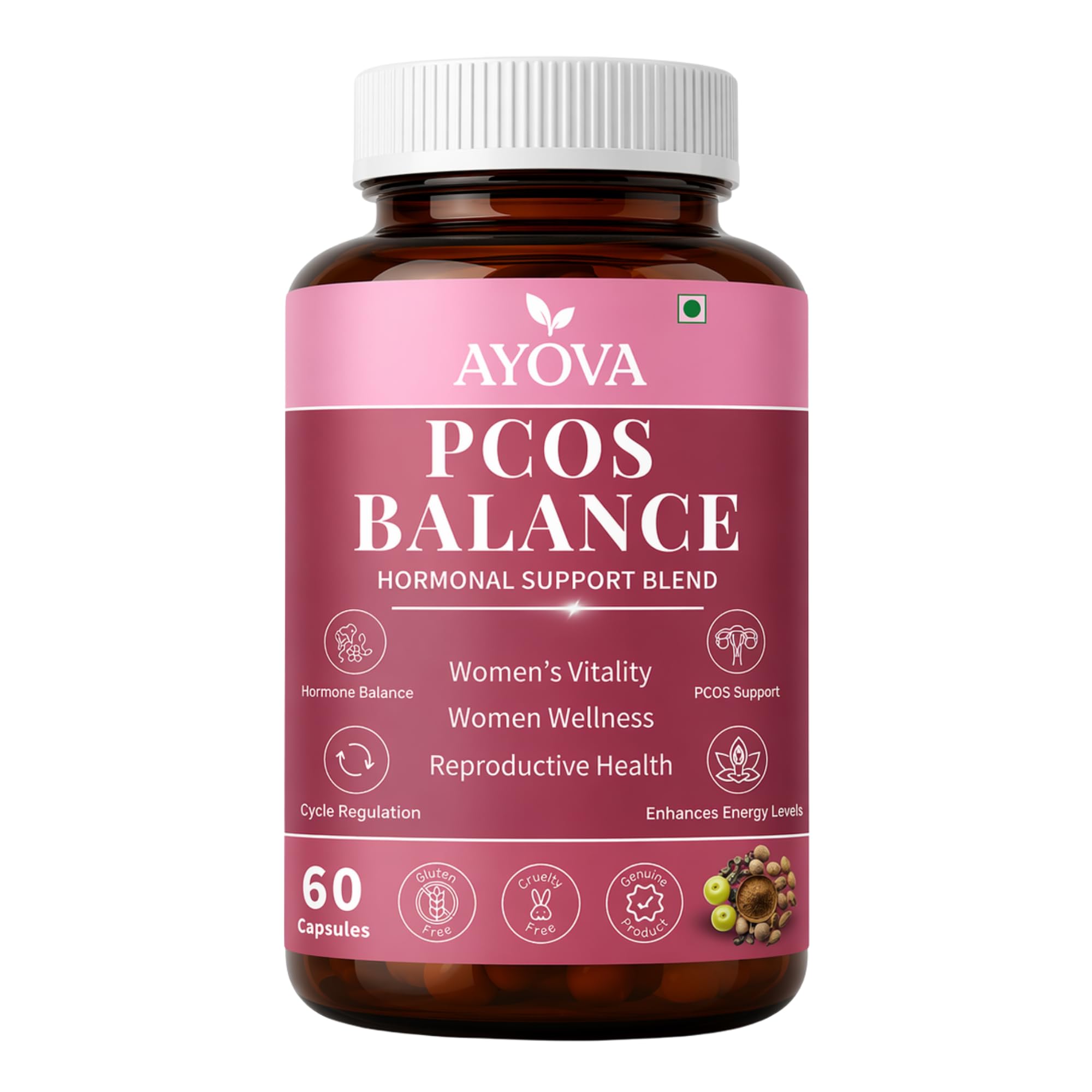 Organics PCOS Supplement for Women - Myo-Inositol & D-Chiro Inositol 40:1 Ratio with Folate & Vitamin D - Supports Hormonal Balance & Regular Cycles - 60 Veg Tablets-image-15
