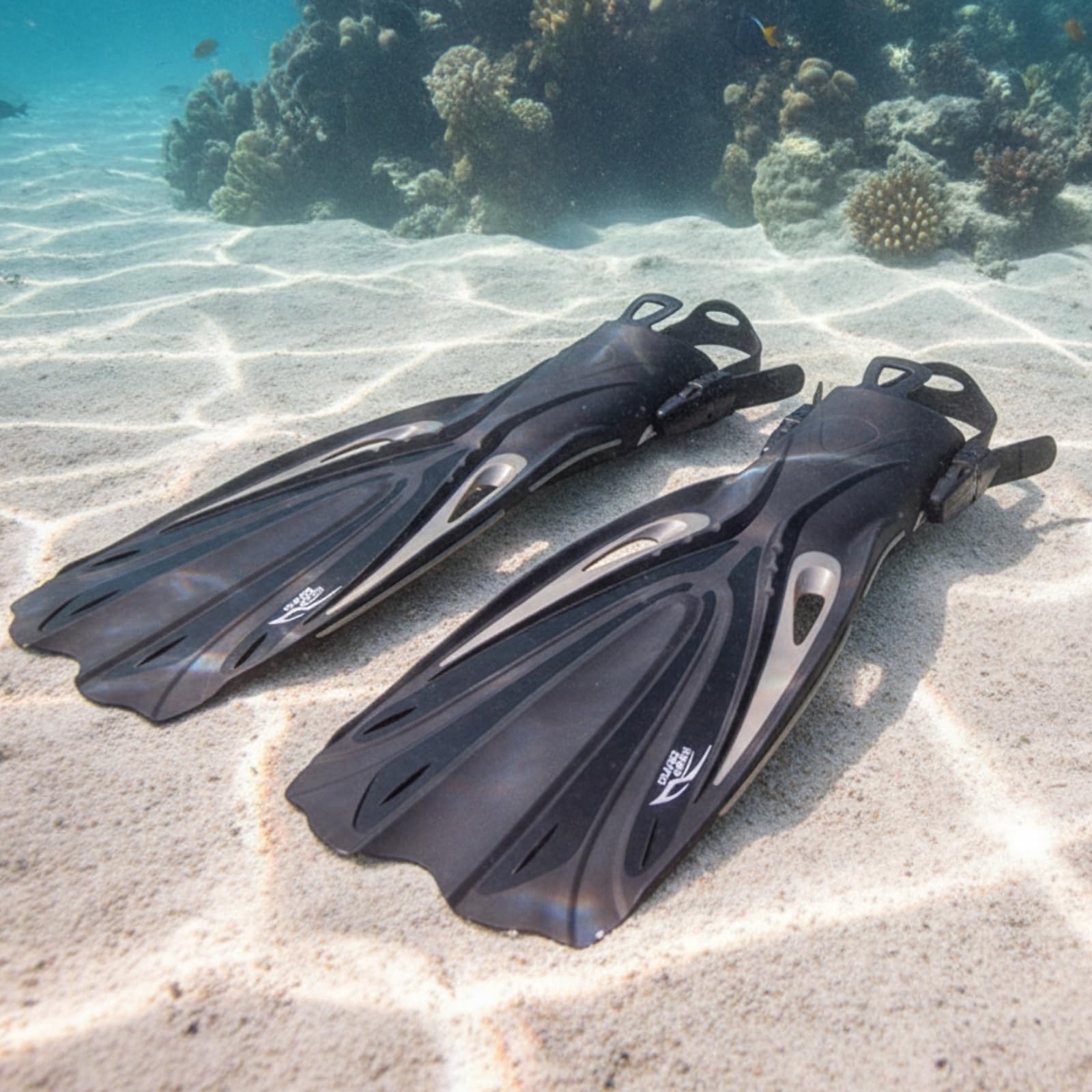 Aletas Buceo con Talón Abierto Aletas Talón Abierto Flexibles para Buceadores, Esnórquel