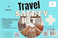 Vista 4 de Plus - Combo integral de primeros auxilios y artículos esenciales de viaje con bolsa aprobada por la TSA