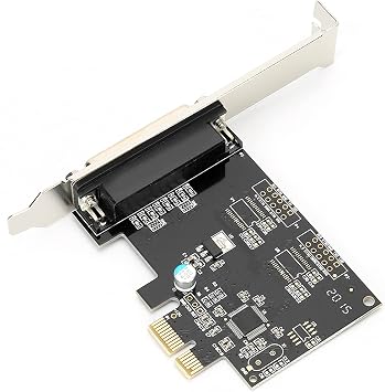 LPT Card, PCIE to Parallel Port Card Print Port LPT PCI E LPT Printer Card Adapter DB25 for Printers and Programmers, Support for and Linux