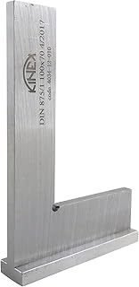 Kinex 4034-12-010 4 Inches Tall x 2.75 Inches Wide Try Machinist Square with Base DIN 875/1 Square to w/in 0.0005 Inches