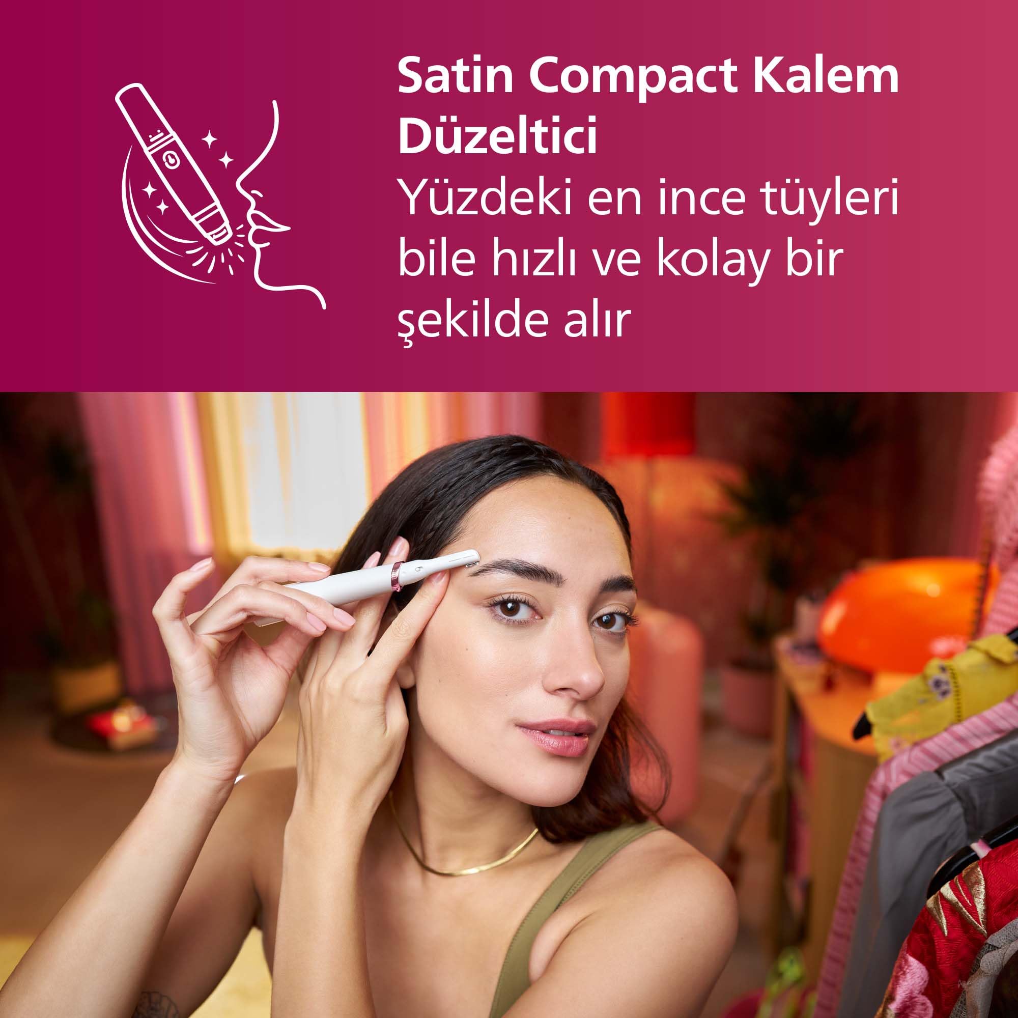 Philips Lumea BRI921/00 - Dispositivo di depilazione IPL avanzato con 2 attacchi per viso e corpo, edizione speciale Beauty con rifinitore a penna compatta satinato, con rifinitore a penna compatta