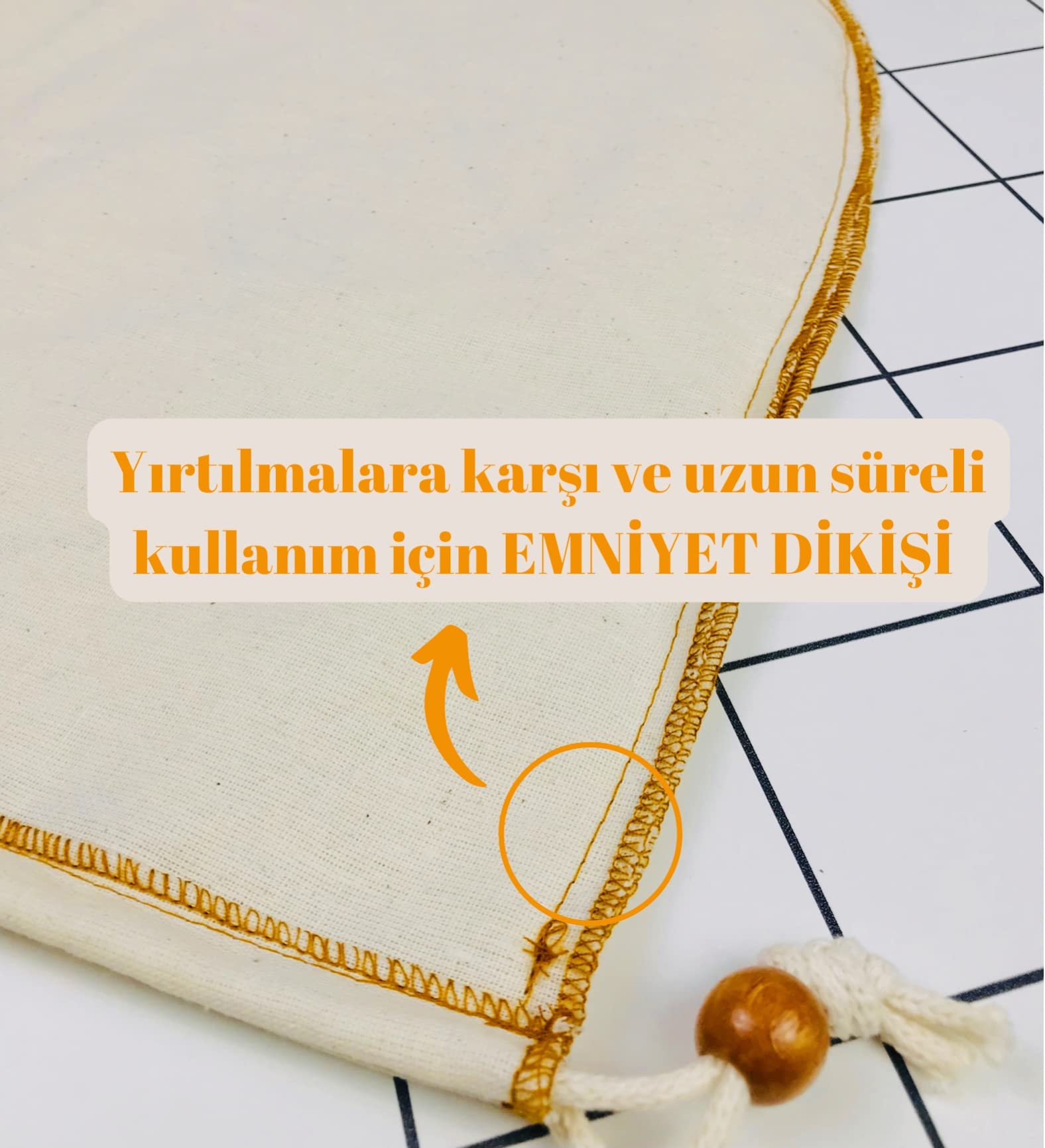 yofu yoga and food Bitkisel Süt Süzme Kesesi (35x50cm; 30x35cm; 25x25 cm)%100 Ağartılmamış Ham Pamuk Badem Sütü, Fındık Sütü, Yeşil Sebze Suyu Süzme - Organik Pamuk Kese (25x25)