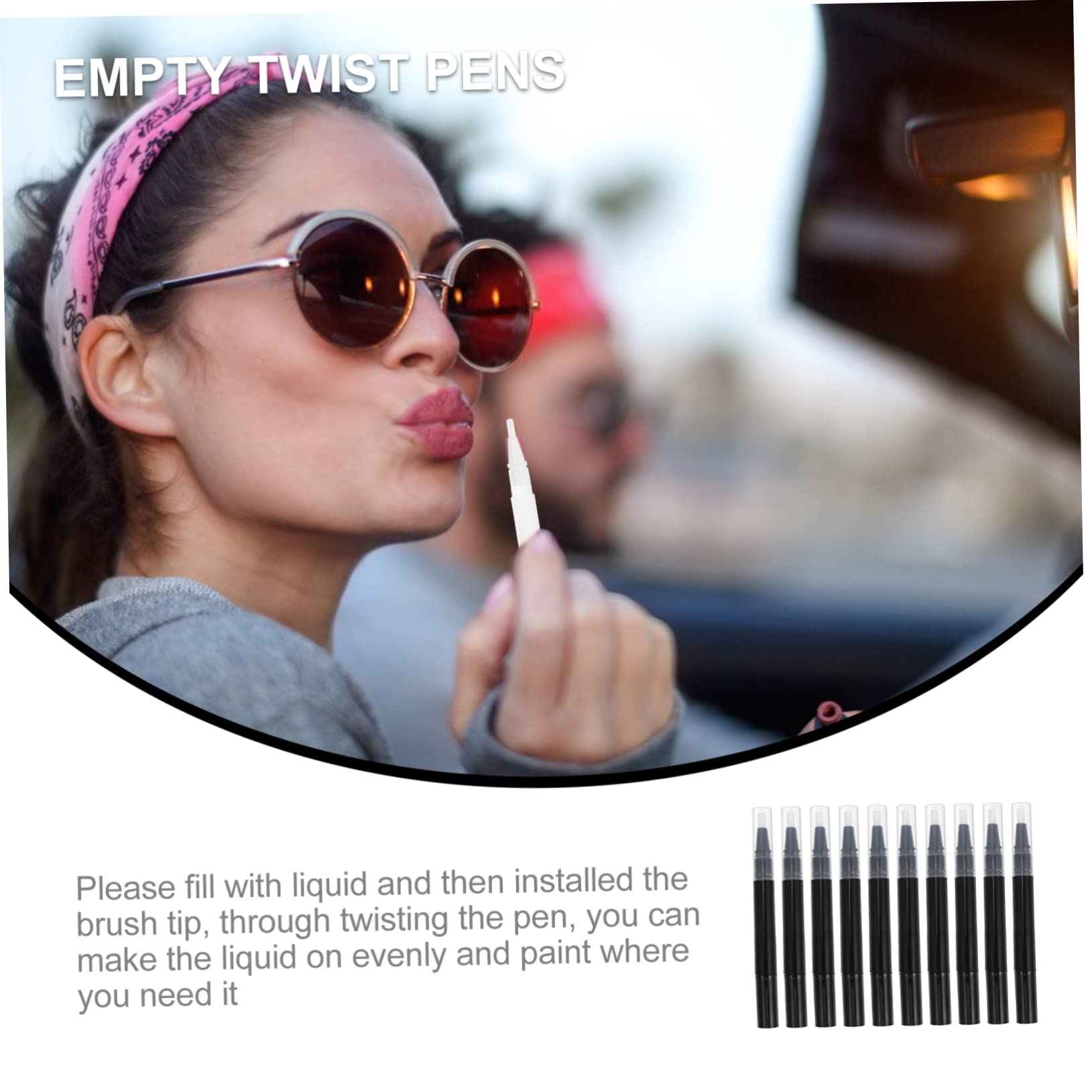 3sets Nagel Ernährung Stift Leere Lip Make-up Stift Make-up-tool Kit Nagel Liefert Kit 10 Stücke * 3