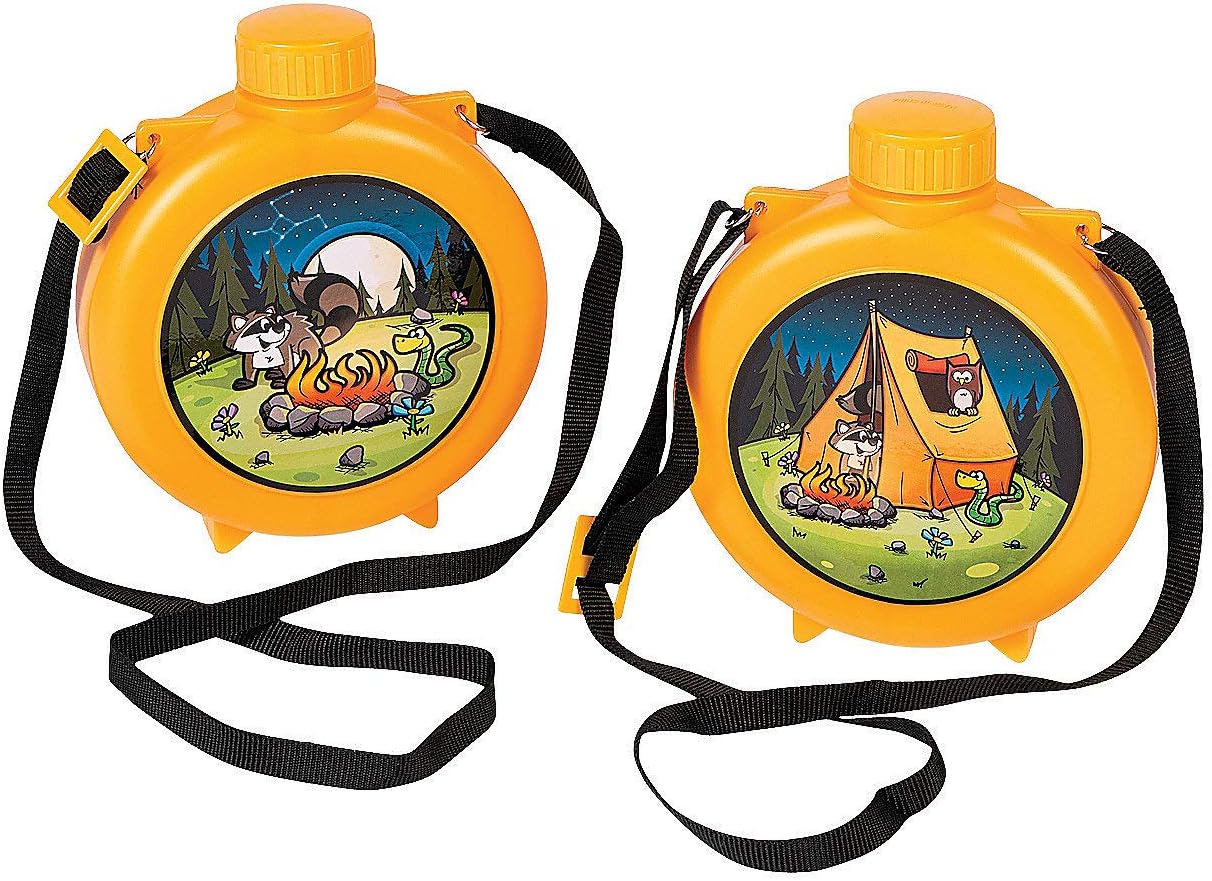 Camp Adventure Canteens for Kids Set of 8 Camp Adventure Birthday Party Supplies