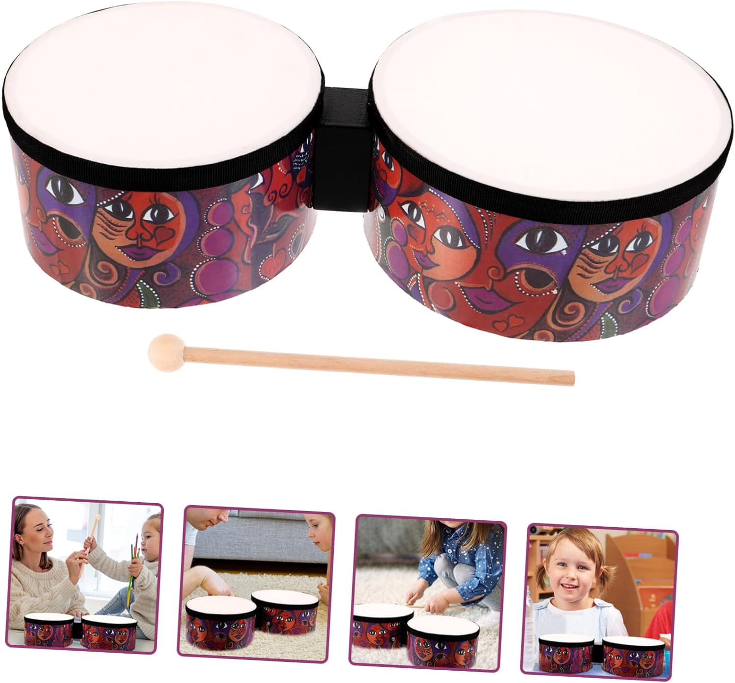 BESTonZON 1 Set Drum Percussion Instruments for Musical Instruments for Adults Bongos Kid Drum Drums for Age 8-12 Drums for Bongos for Bongos Drums 5 71gMXS2bWQL. AC SL1500