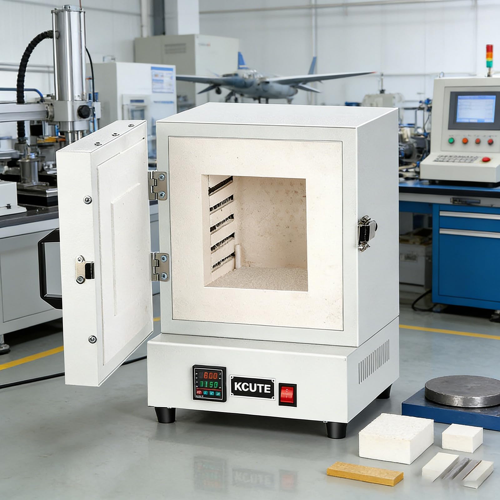 2000W Elektrischer Sinterofen, Elektrischer Brennofen 1150℃ Metallschmelzofen, Geschlossener Labor-Muffelofen, Geschlossener Labor-Hochtemperaturofen, zum Glühen/Sintern/Schmelzen/Verbrennen