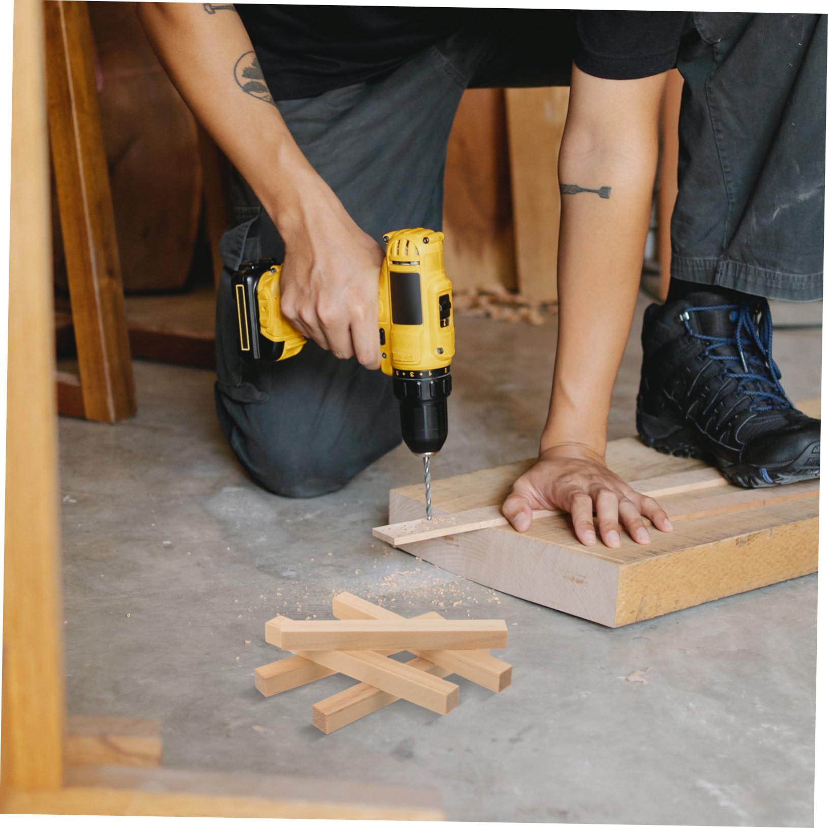 120stücke Holzstäbe Für Bastelprojekte Unvollendete Holz-dowel-rohlinge Für Diy Modellbau Dekoration Vielseitig Einsetzbar Langlebig