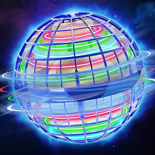 Tecemay Flying Orb Ball -2022 - Bola Hover bola Boomerang mini dron giratorio volador para exteriores e interiores juguetes para niños y adultos azul