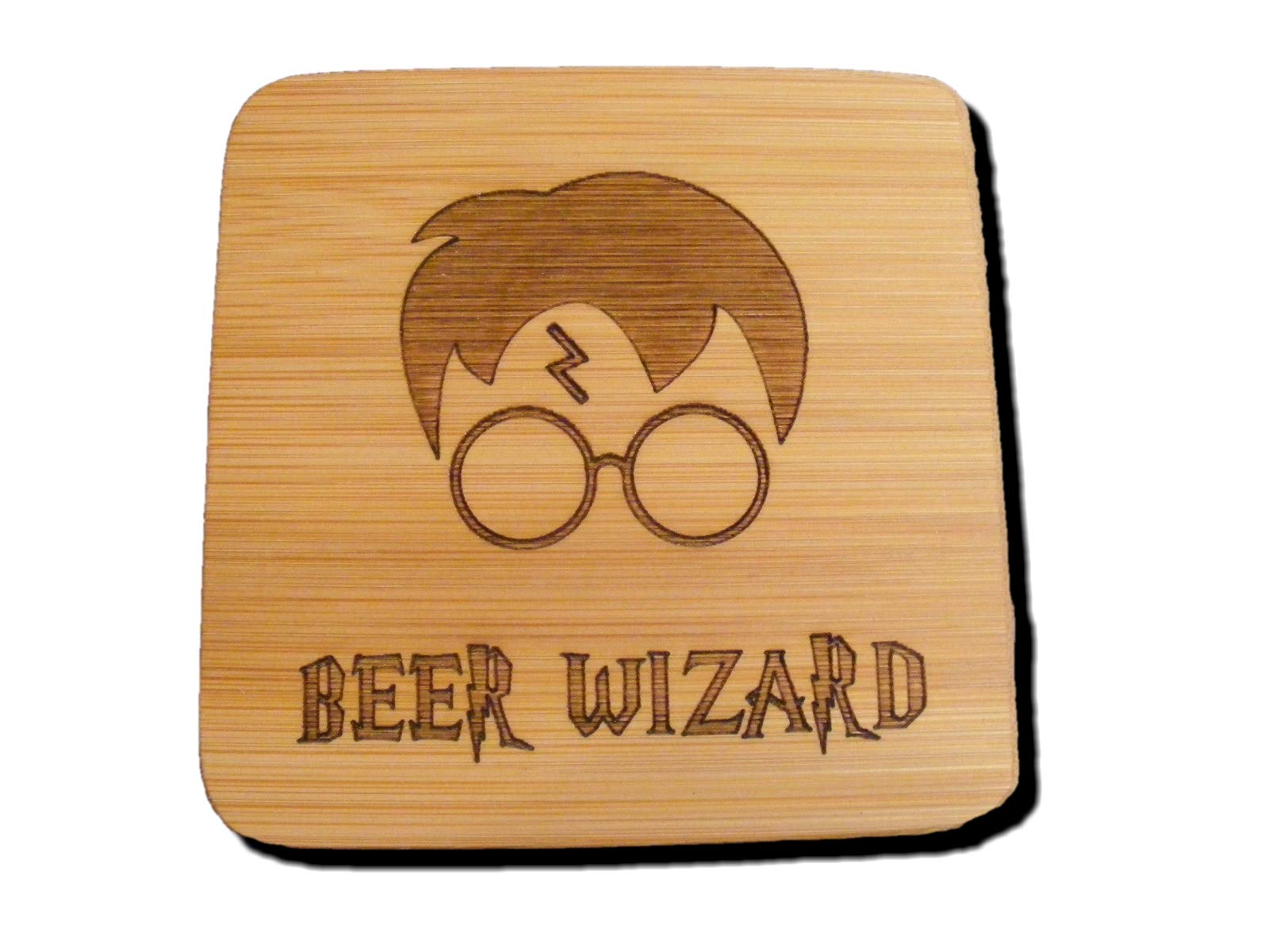 BEER WIZARD HARRY POTTER INSPIRED COASTER DRINK MAT ENGRAVED PRESENT GIFT (2)