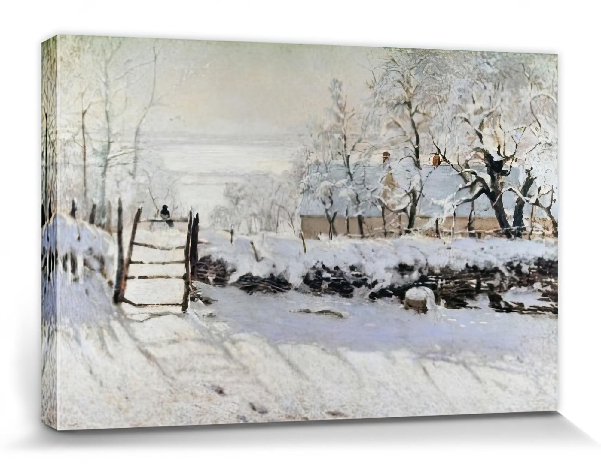 Impression sur Toile Claude Monet La Pie Tableau Premium Encadré