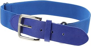 Cinturón Elástico Ajustable de Softbol para Niñas y Mujeres Cinturón de Béisbol de Imitación de Piel Color Aleatorio