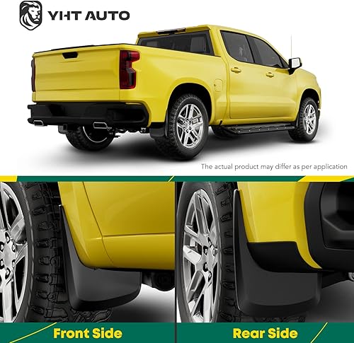 Miniatura 2 de YHTAUTO Juego de 4 protectores contra salpicaduras para Toyota Hilux (Vigo) 2008-2014, 4WD, delantero y trasero izquierdo derecho negro