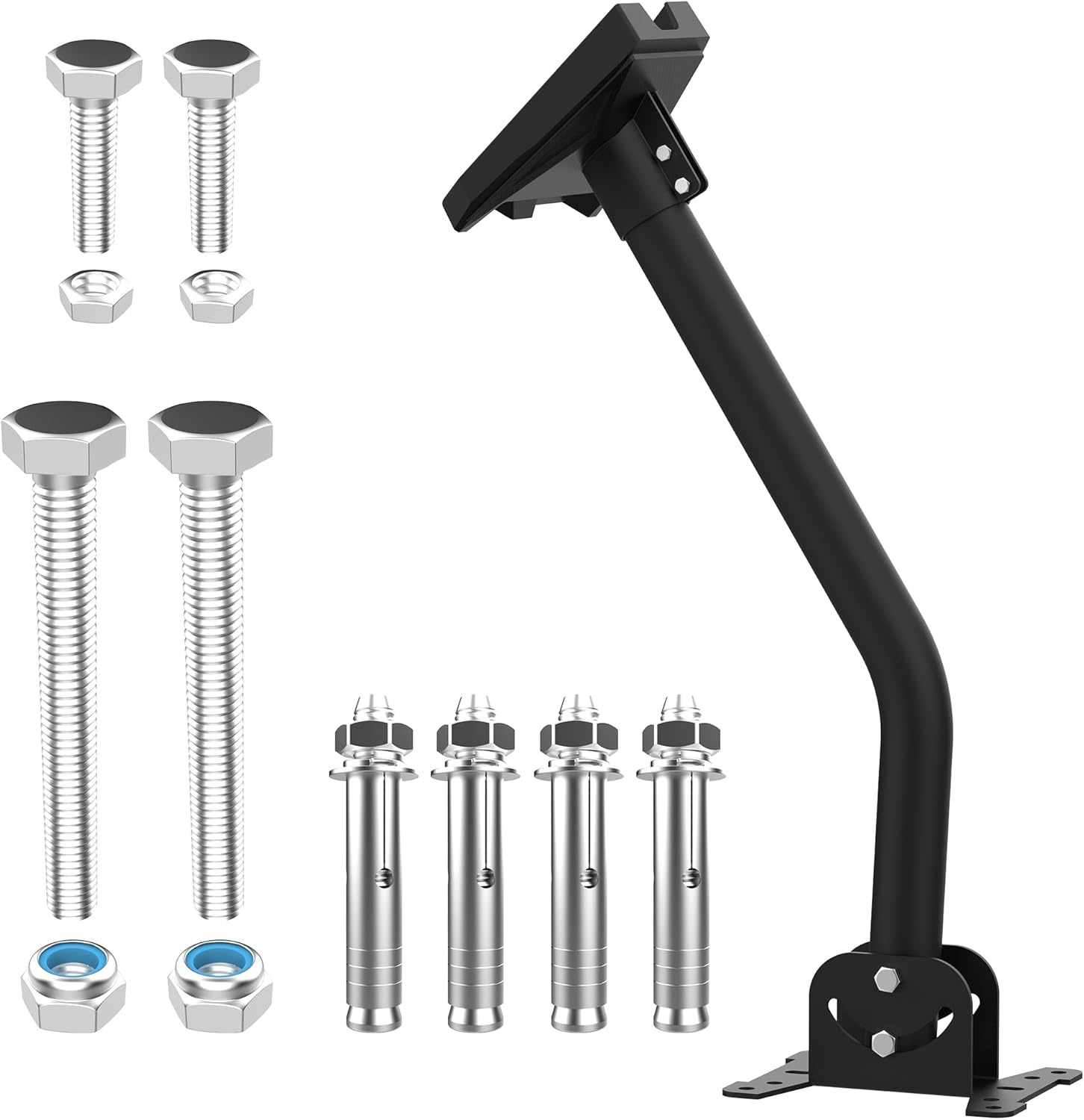 for Starlink Mount,Starlink Gen 3 Kit Bracket,for Starlink V3 Satellite Kit Pipe Adapter, Stainless Steel,Weatherproof for Concrete Walls and Wood Walls,Easy Installation(Grey)