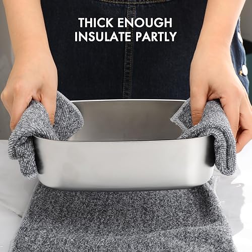 Miniatura 7 de Juego de toallas de cocina y paños de cocina, paño de limpieza de microfibra, 9.8 x 9.8 pulgadas, toallas de mano suaves para cocina, paños de