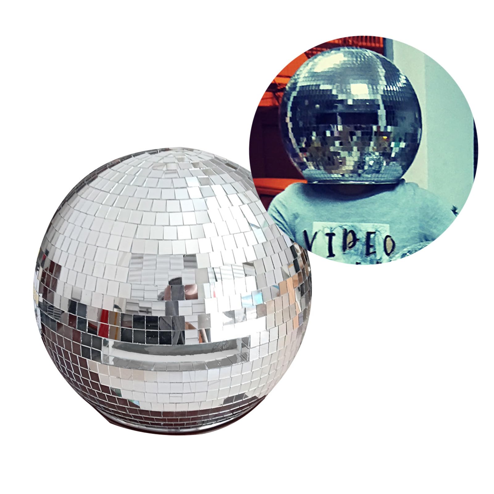 Casco de bola de discoteca festiva, sombrero reflectante, tocado para celebraciones, discotecas, fiestas, accesorios para cualquier evento, accesorio de fiesta