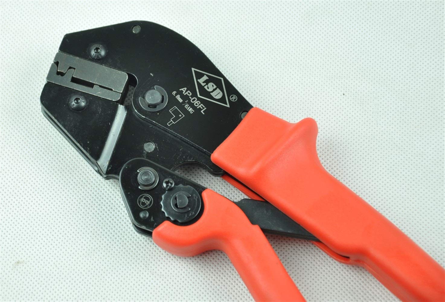 Pinza a crimpare per cavi, connettori a capocorda da 6,8 mm e connettori a spina non isolati Pinza a crimpare Pinze a crimpare, crimpatrice per terminali a cricchetto
