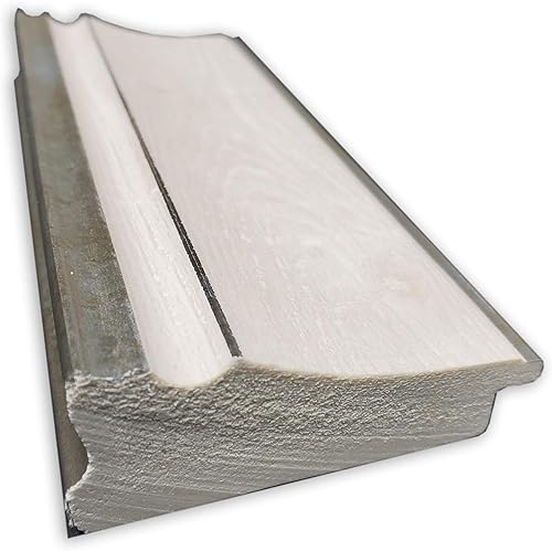 Miniatura 2 de Amanti Art Espejo de baño blanco para sobre el fregadero, 35 x 35 pulgadas, espejo cuadrado de tocador cuadrado plateado lavado, marco de madera