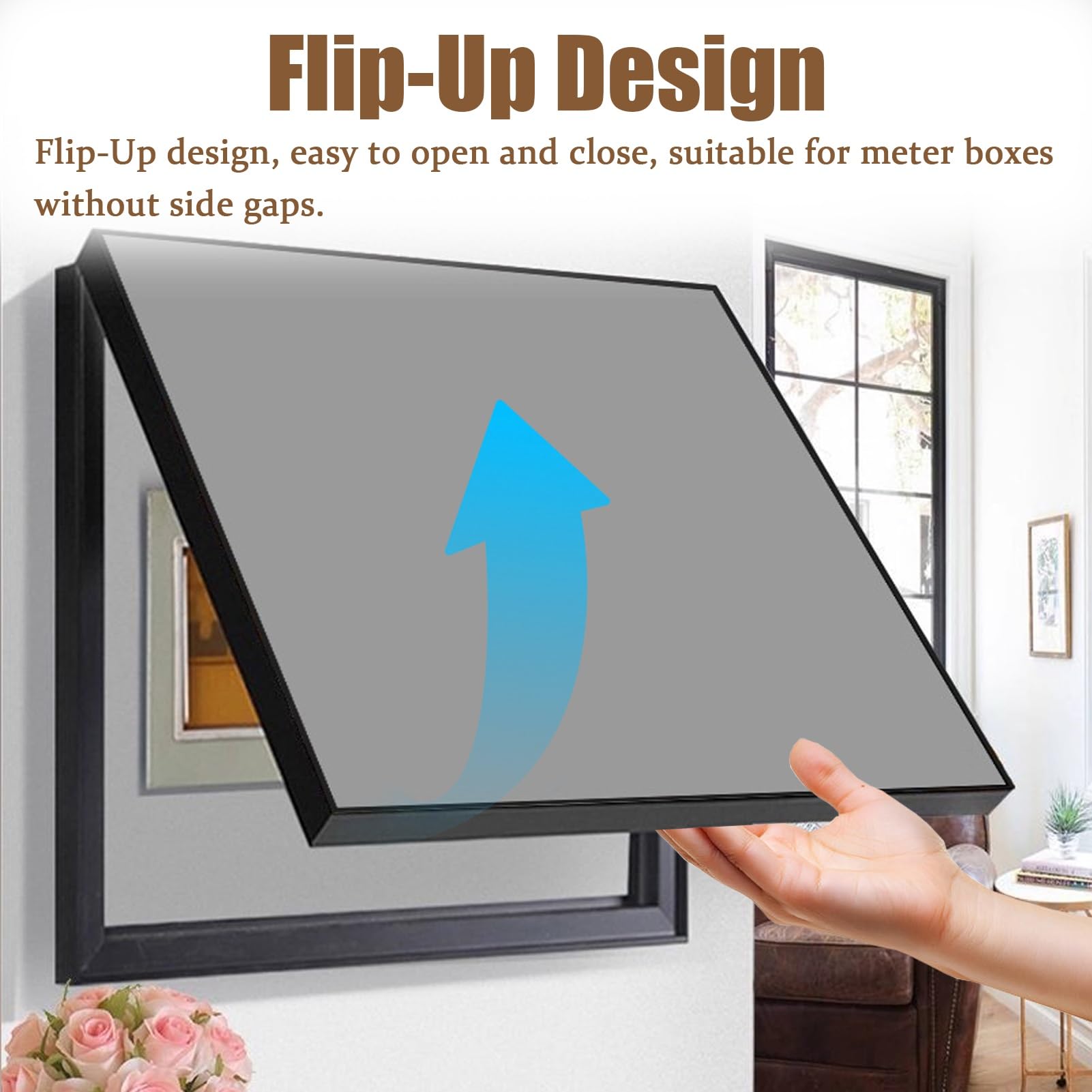Copertura Quadro Elettrico Scatola di Copertura del Contatore Decorativa dal Design Semplice - Nascondi Dipinti, Copertura Decorativa Della Scatola Dei Fusibili(Style D,80 x 60 cm (31 1/2" x 23 5/8"))