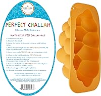 Vista 3 de The Dreidel Company Molde de silicona para hornear trenzado de jalá para pan, molde para hornear trenzado kosher perfecto para hornear, no requiere