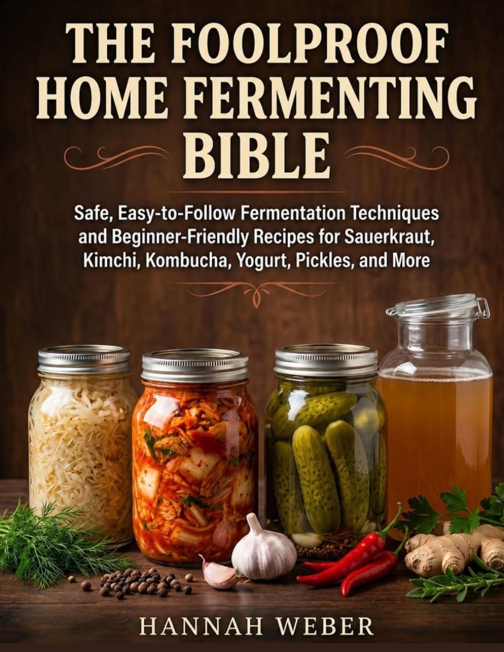 THE FOOLPROOF HOME FERMENTING BIBLE: Safe, Easy-to-Follow Fermentation Techniques and Beginner-Friendly Recipes for Sauerkraut, Kimchi, Kombucha, Yogurt, Pickles, and More.