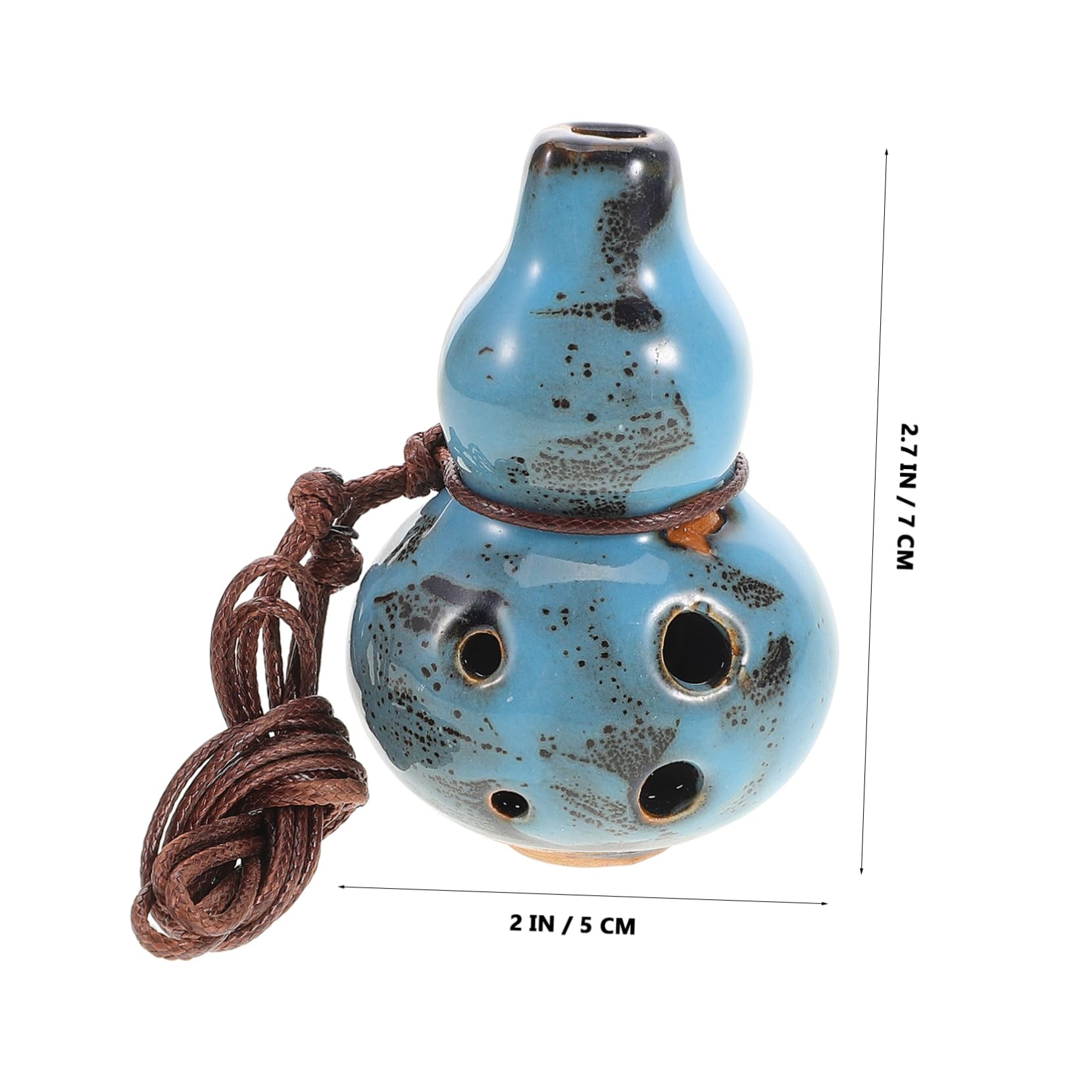 Holibanna Camping Essential Tuned c Alto Ocarina Outdoor Flute for Sound Healing Ceramics Pendant for Musicians