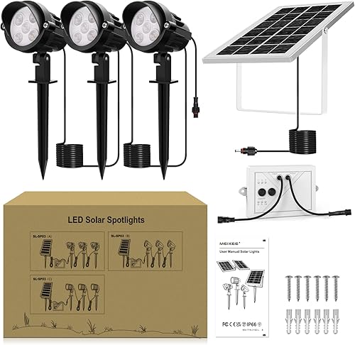 Miniatura 8 de MEIKEE Luces LED de bajo voltaje para paisaje, luz de trabajo portátil IP66, impermeable, luces para exteriores con conectores para jardín, camino y